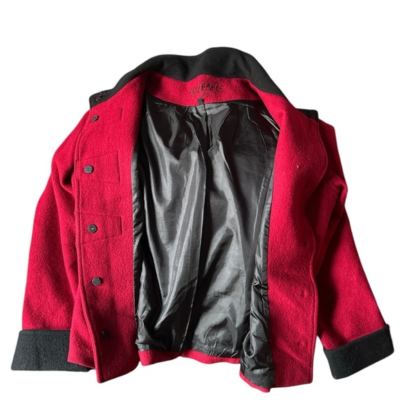 Icelandic Design Red 100% Boiled Wool Jacket Snap Front Women’s Size L Nordic - Picture 3 of 10